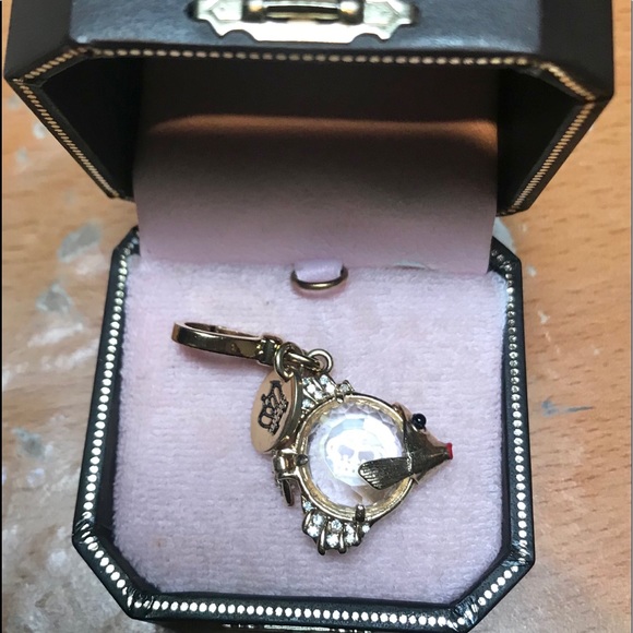 Juicy Couture charm Ltd edition clear gem fish - Picture 1 of 7